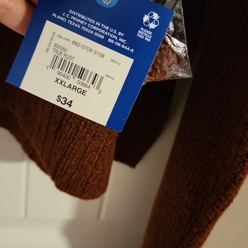 Arizona Jean Co. - True Rust Cozy Long Sleeves Sweater - Picture 5 of 5